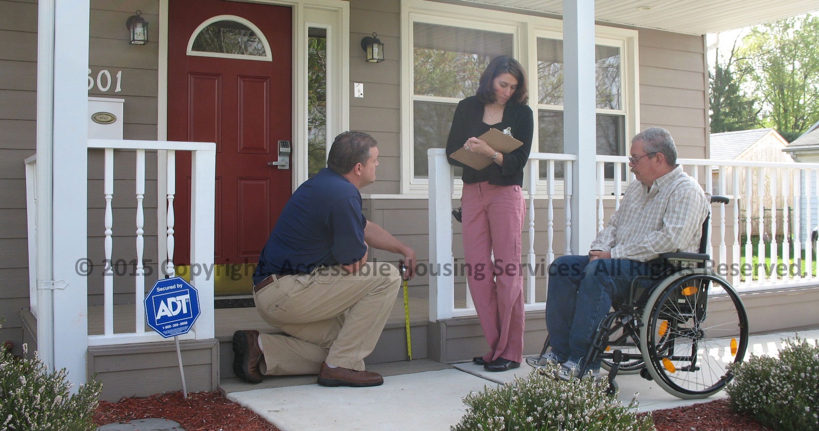 measuringwheelchairaccessiblehomeentrance Accessible Housing Services